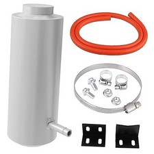 Universal Aluminum Car Overflow Tank 800ml Coolant Reservoir Tank, silver