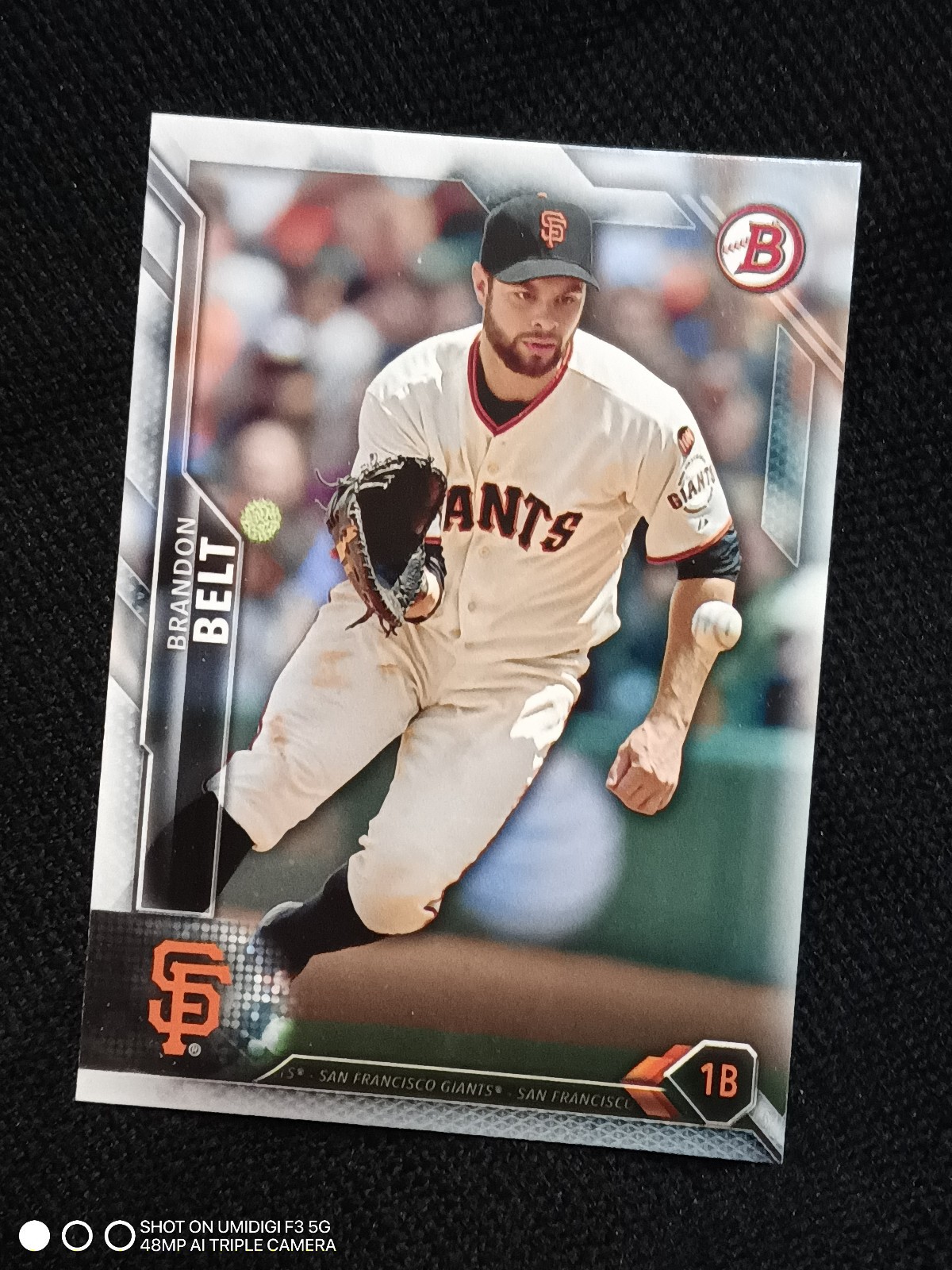 2016 Topps Bowman Red Brandon Belt Giants
