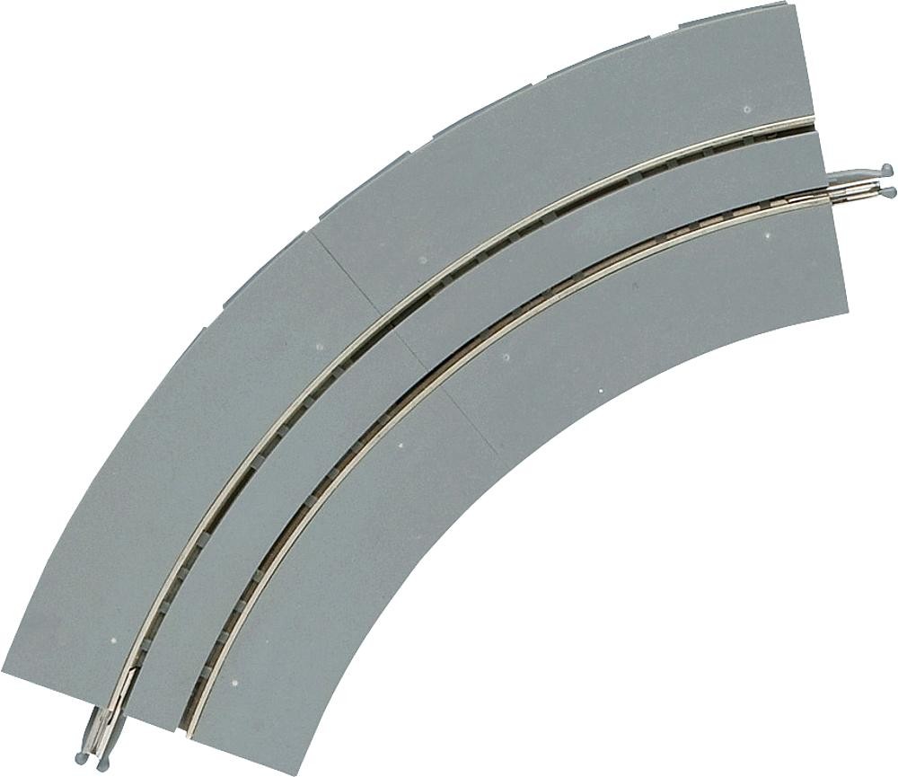 Tomytec 971795 - N 4 Tram Tracks, Curved, Super Curved, With Wide Concrete Bed.