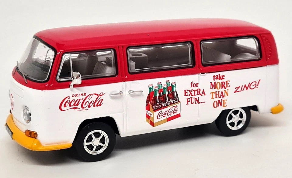 Corgi 1/43 Volkswagen T2 Bay Window Coke Coca Cola Camper Diecast Model Car - Image 3 of 4