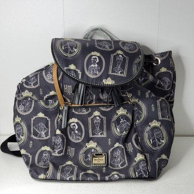 Dooney Bourke Disney Haunted Mansion 2 Backpack Ghost Portrait Print NWT