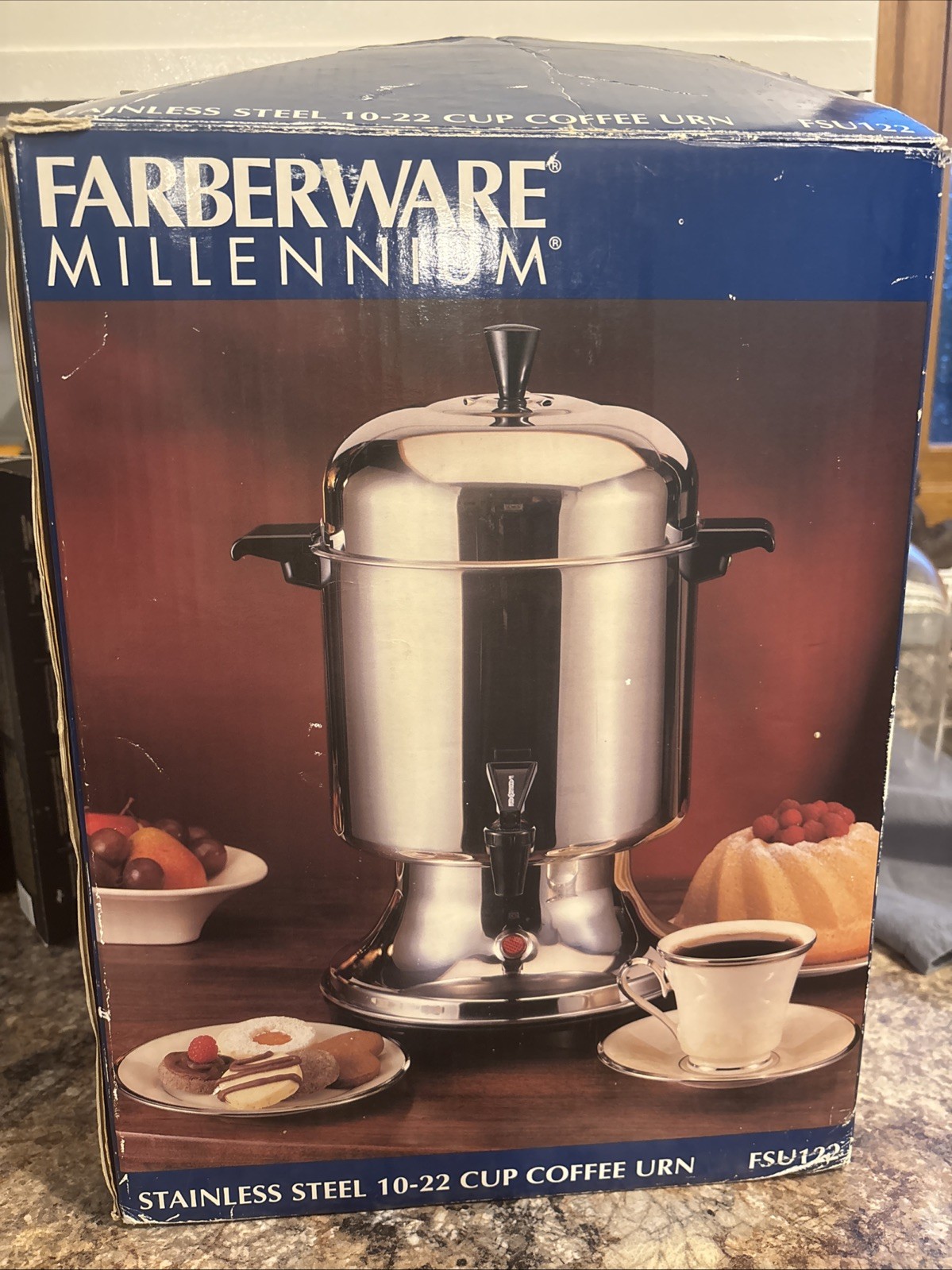Farberware Automatic 10-22 Cup Stainless Electric Urn Percolator FSU 122 Used 1x