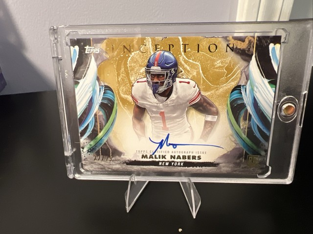 2024 Topps Inception Malik Nabers GOLD Rookie Variation On Card Auto #/25 Giants