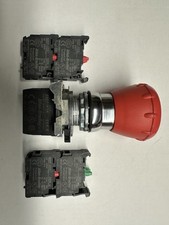 Allen-Bradley 800F Emergency Button with Contact Blocks, Open Box, Never Used