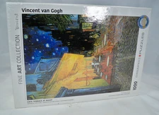 Eurographics Vincent Van Gogh Cafe Terrace At Night 1000 Piece Puzzle NEW SEALED