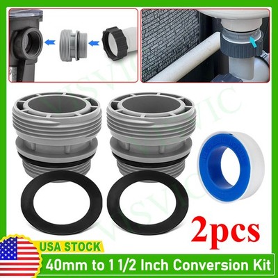 4560 40mm to 1 1/2 Inch Conversion Kit (For Intex&Bestway Pools) 2 units