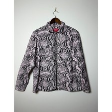 Supreme Snakeskin Corduroy Zip Up Shirt