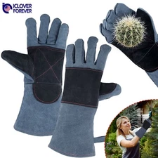 Gardening Rose Gloves Long Sleeve Cactus Thorn Puncture proof Leather Protector