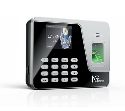 NGTeco Fingerprint & PIN Time Clock, Standalone Biometric Punch Machine
