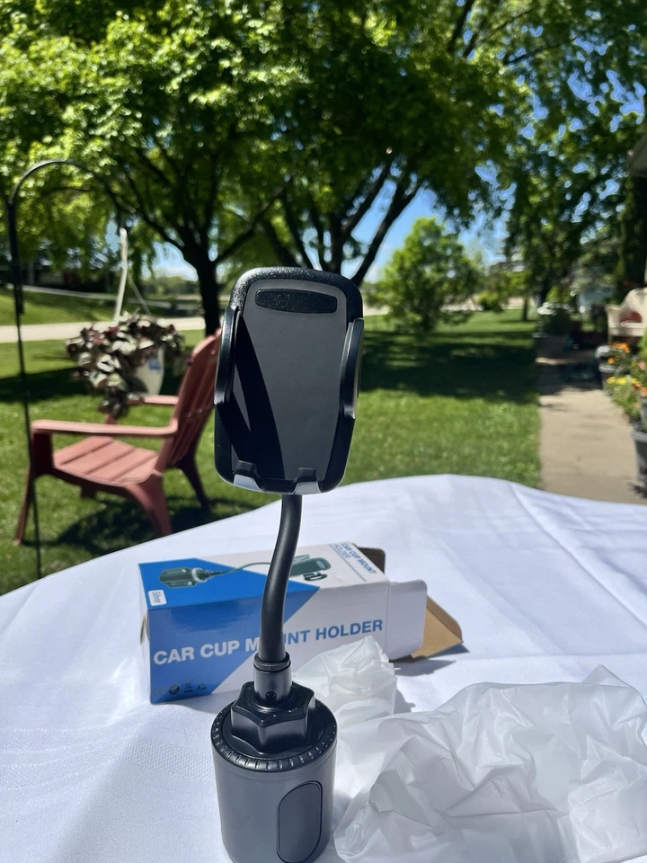 Phone Cup Holder Mount for Car – Universal Vehicle Cell Phone Mount Adjustable - Image 4 of 4