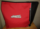 Sacramento Autorama Souvenir Red and Black Zipper Tote Bag 17" W x 5" D x 15" H — photo 9