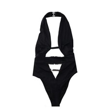 Image of AGENT PROVOCATEUR Womens Anja1 Swimsuit Halterneck Black One Piece 5 RRP 235