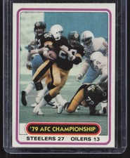 1980 Topps #492 1979 AFC Championship Steelers vs Oilers