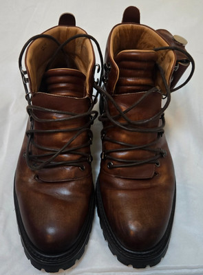 Men's US 9M OLIVER SWEENEY X TALISKER SCOTCH LEATHER BOOTS BUILT-IN FLASK RARE!!