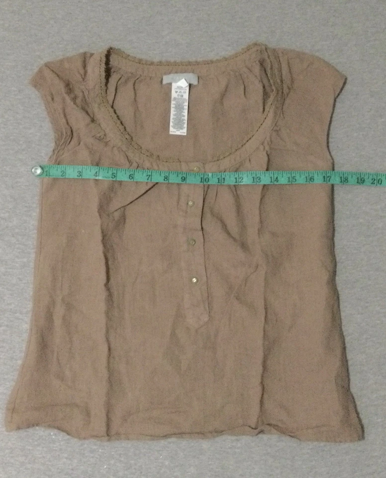 Blusa Top Farhi By Nicole Farhi Mujer Talla M 100% Lino Blanco EE. UU. 6 Foto 3 de 4