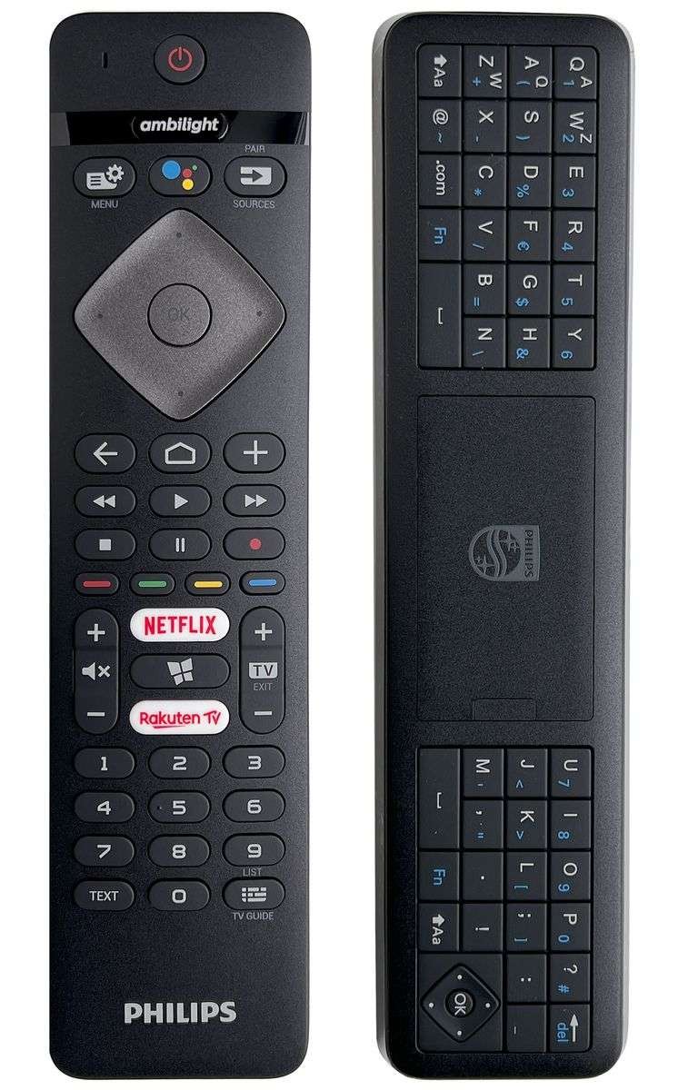 Télécommande TV Philips clavier QWERTY pour soirées cinéma OLED