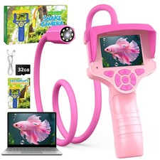 Borescope Snake Camera with Light, Kids Outdoor Toys for 5 6 7 8 9 10 Year Ol...