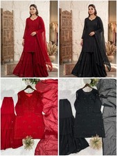 SALWAR KAMEEZ INDIAN WEDDING PAKISTANI PARTY WEAR DRESS SHARARA BOLLYWOOD SUIT