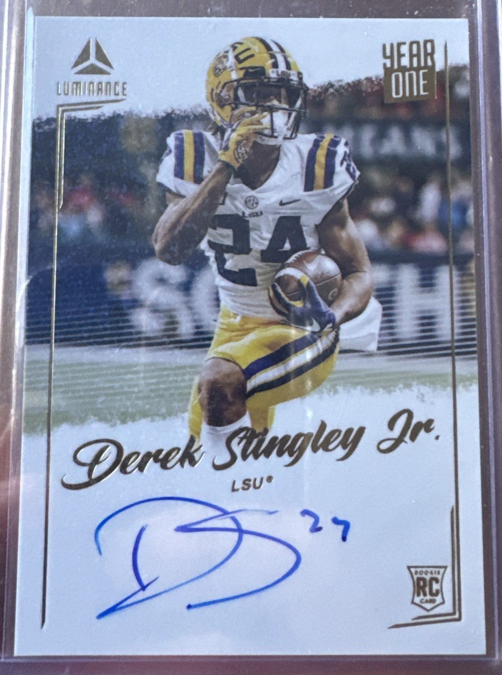 Derek Stingley Jr. Panini Luminance Year One Signatures #YOSDST Base
