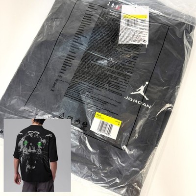 NEW* Men NIKE AIR JORDAN 'BLACK CAT' Oversized Tee BLACK (IQ2151