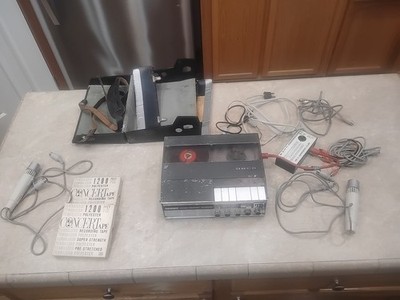 Uher 4200 Report Stereo Reel To Reel With 606 Mics, Cords Plays Slow Read