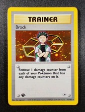 2000 Pokemon Gym Heroes Brock #15 1st Edition WOTC Holo Foil NM/Mint on eBay
