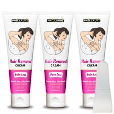 Hair Removal Cream, Pain less Hair Removal Cream, All Skin Types Pack-3 