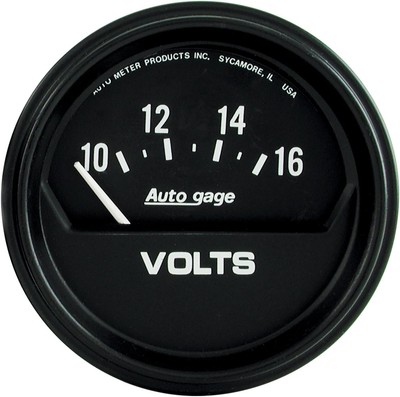 AUTO METER 2319 Autogage Electric Voltmeter Gauge, 2.625 in. 