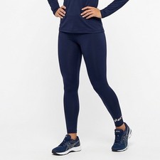 Asics Leggings Womens Medium Navy Stretch Ela...