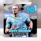 ERLING HAALAND Personalised Birthday Card - Manchester City Birthday Card
