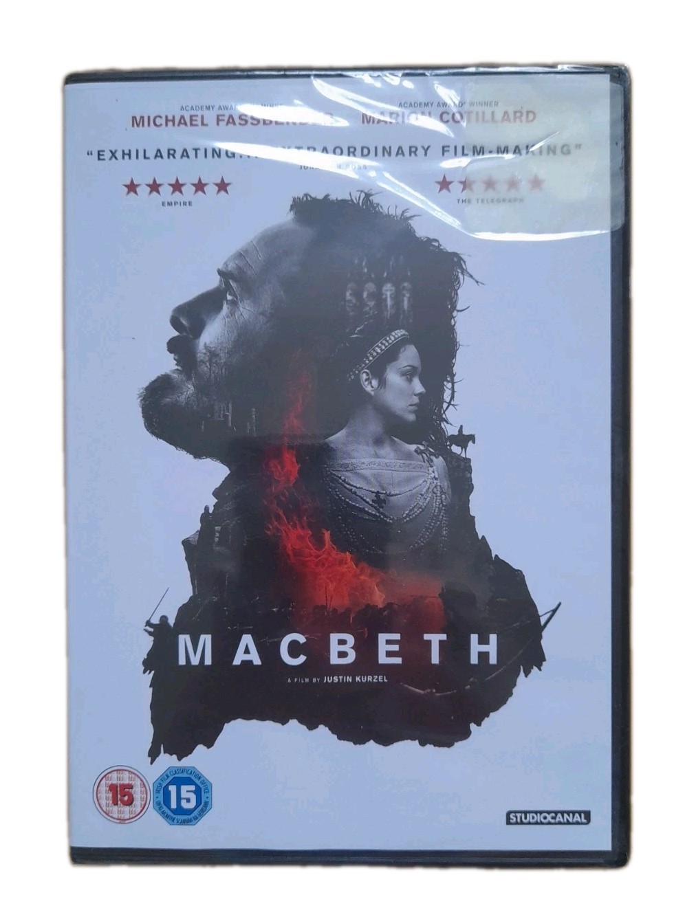 Macbeth DVD Michael Fassbender 2015 Drama War Film Shakespeare Adaptation - New