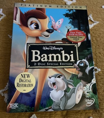 Bambi (Two-Disc Platinum Edition) [DVD] with Slipcase NEW SEALED