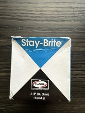Harris SB61 Stay Brite Silver Bearing Solder 1/8" x 1 lb Spool .118 3mm New