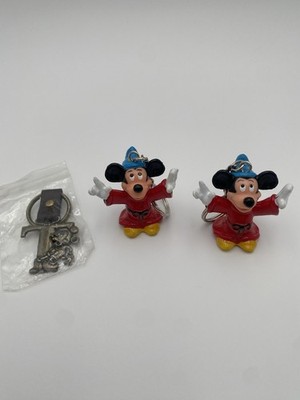Disney Mickey Mouse Sorcerer's Apprentice Keychains Lot of 2