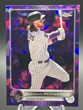 Brendan Rodgers 2022 Topps Chrome Sapphire /10 Purple Color Match SP #232
