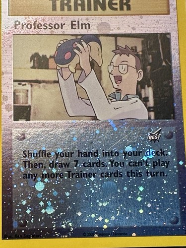 Professor Elm #3 Best of Game 3/9 Promo - Reverse Holo - LP/NM - Imagen 3 de 4