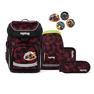 Schulranzen Jungen Ergobag CUBO UnaufhaltBär 5-teiliges Set Schultasche