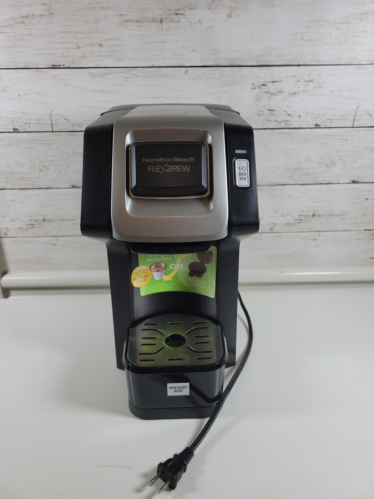 Hamilton Beach FlexBrew Coffee Maker Single Serve K-Cup or Ground Coffee