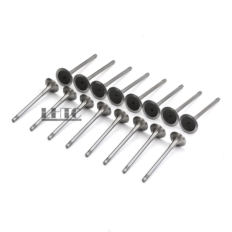 16x Válvulas de escape de admisión de motor para VW GTI GLI AUDI A3 A4 Q5 Seat 1.8 2.0 TFSI Foto 3 de 4
