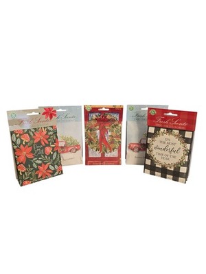 Variety Lot of Five 3 Pack Fresh Scents Christmas  Scented Sachets Eco Friendly