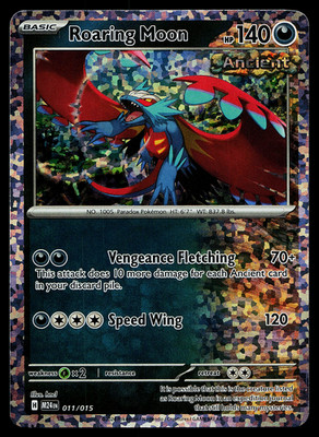 Roaring Moon - 011/015 - M24 EN Holo Mcdonald's Dragon Discovery Pokemon Card NM