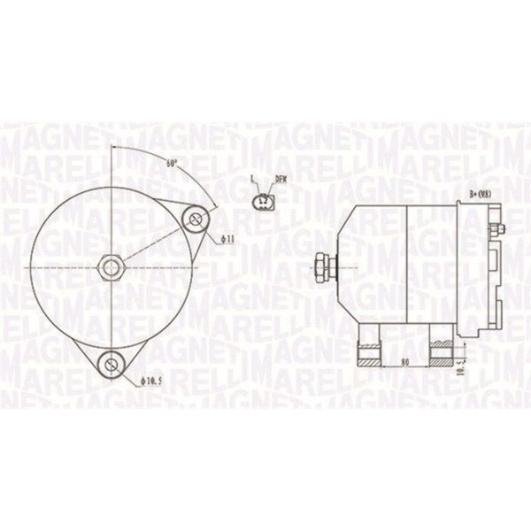 Magneti Marelli Lichtmaschine Generator 140A Passend FüR CitroËN Jumper Jumpy-image