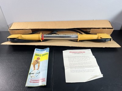 Vintage Sportcraft Bullworker X5 Isometric Exercise Bar Power Gym and Wall Chart