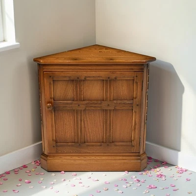 Ercol Corner Base Unit Golden Dawn Finish #861 71cm High VGC FREE UK Delivery - Image 1 of 4