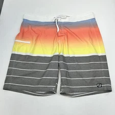 Wave Zone Men’s Multicolor Tie Waist Shorts Size 42