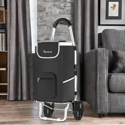 56L Einkauf Trolley Einkaufswagen Trolley Tasche Aluminium Stabil - Bild 7 von 11