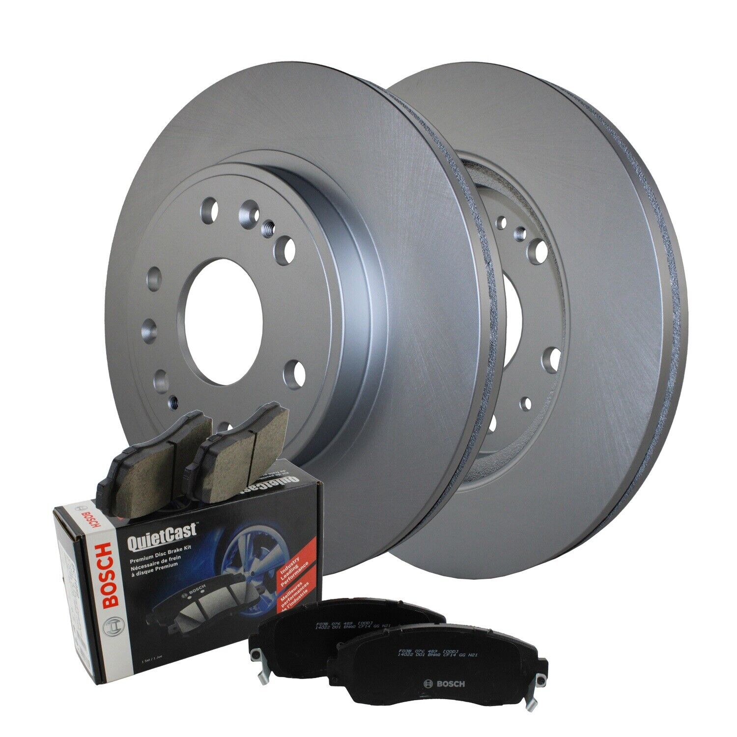 Front Brake Kit 330mm Disc Rotors Bosch Ceramic Pads For Cadillac Chevrolet GMC