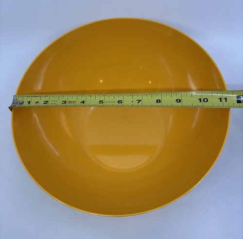 Melamine Plastic Yellow/Orange Large Bowl Summer 2012 11 1/4 " Diameter - Picture 7 of 8