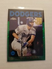 2021 Topps Series 2 1986 Chrome Corey Seager Green Parallel Refractor 65/99