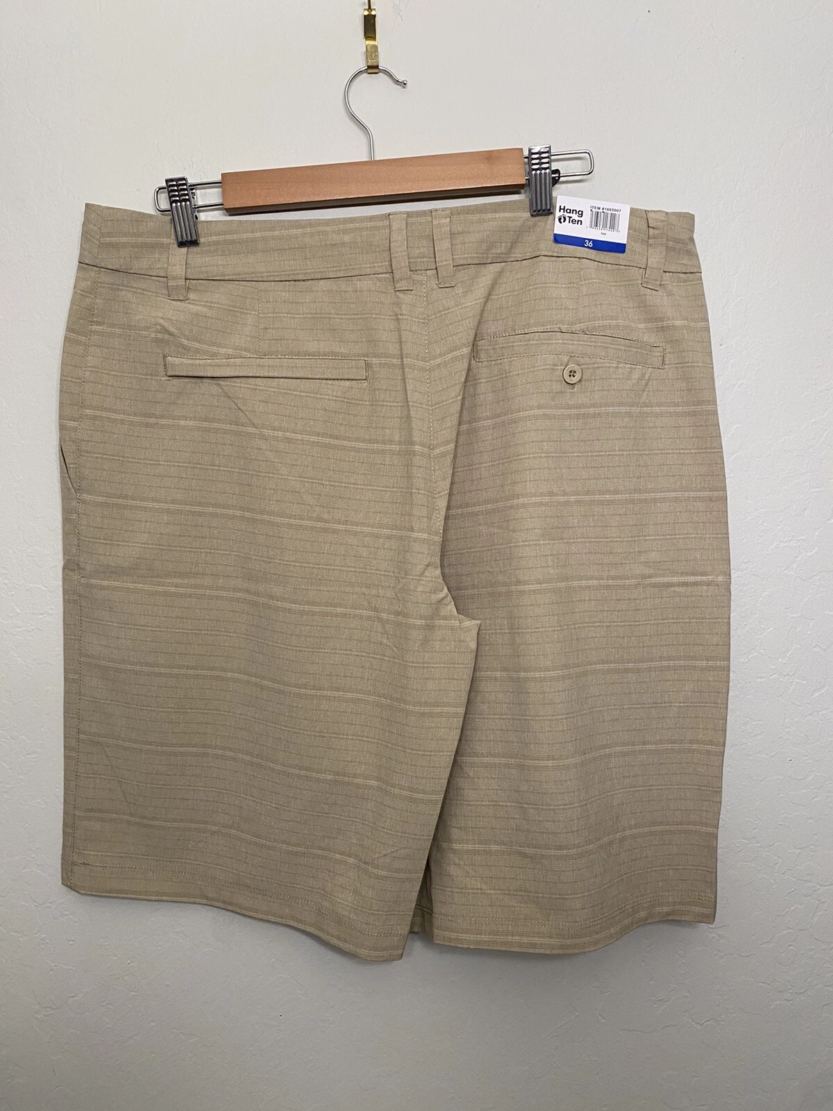 Hang Ten Men's (TAN ) Lightweight Hybrid Short 36 NWT